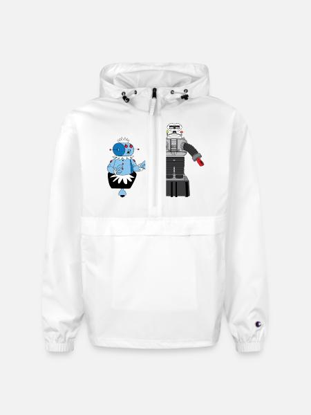 Rosie and Lost in Space Robot - Champion Packable Jacket - white