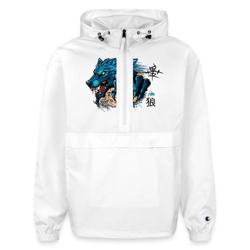 Blue Wolf Graffiti Street Art - Champion Packable Jacket