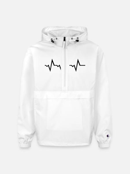Chess Heartbeat - Champion Packable Jacket - white