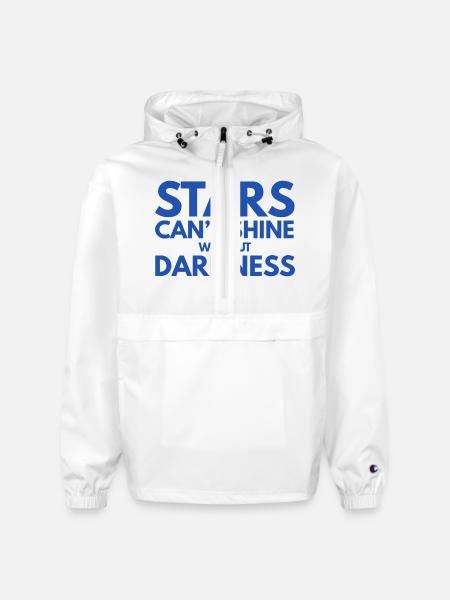Stars can't shine without darkness - Champion Packable Jacket - white