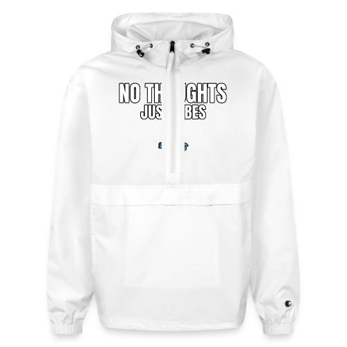 No Thoughts Just Vibes Funny Frog Shirt - Champion Packable Jacket