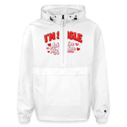 I’m Single Retro Bubble - Champion Packable Jacket