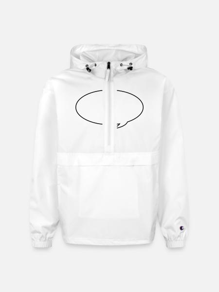 Speech bubble - Champion Packable Jacket - white