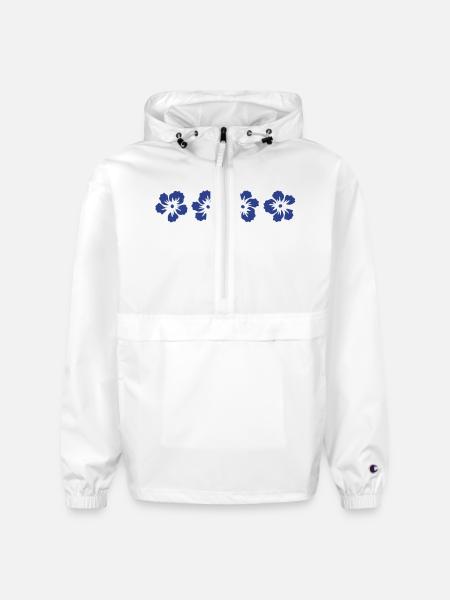 hawaii hibiscus flower - Champion Packable Jacket - white