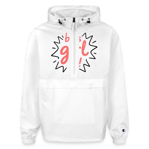 Boss Girl Bold Feminist Statement - Champion Packable Jacket