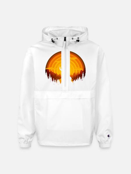 Deer shadow - Champion Packable Jacket - white