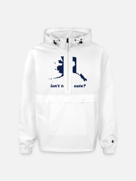 Isn't Texas Cute Compared to Alaska - Champion Packable Jacket - white