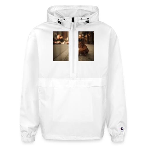 Funny Dachshund Iced Coffee Lover Tee - Champion Packable Jacket
