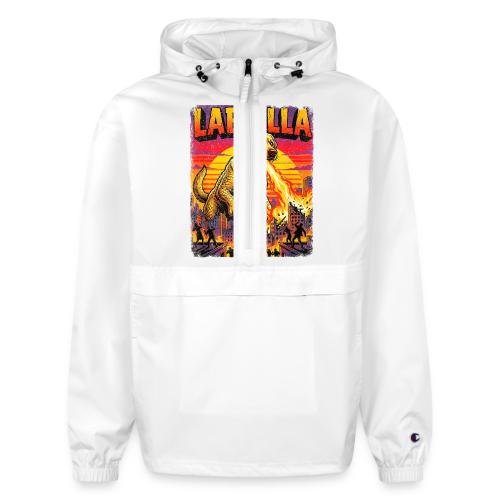Labzilla Giant Yellow Labrador Monster Tee - Champion Packable Jacket