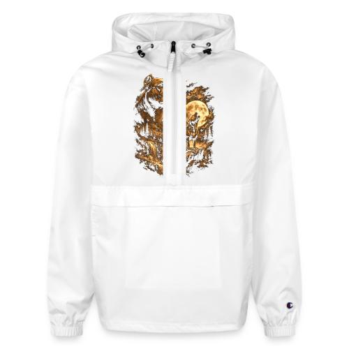 Pit Bull Howling Moon Fantasy Forest Tee - Champion Packable Jacket