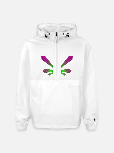 RADIATING LEAF - Champion Packable Jacket - white