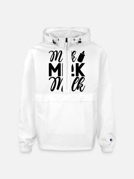 Milk Milk Milk - Champion Packable Jacket - white