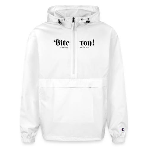 Bitcherton Logo Black - Champion Packable Jacket