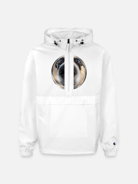 Dog in bubble - Champion Packable Jacket - white
