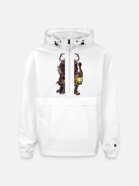 Cryptid Wendigo - Champion Packable Jacket - white