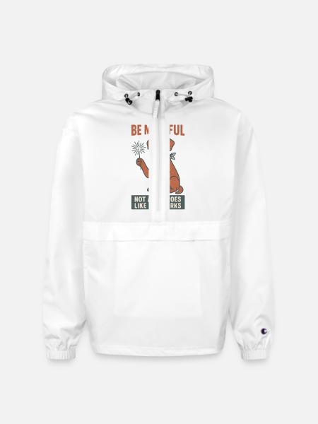 Be Mindful - Champion Packable Jacket - white