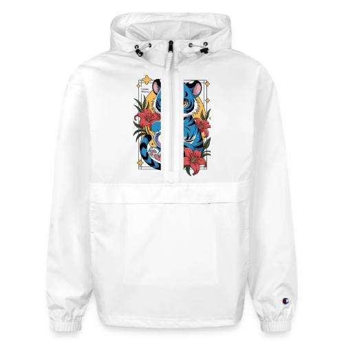 Mystic Blue Tiger Anime Potion Design – Cute tiger - Champion Packable Jacket