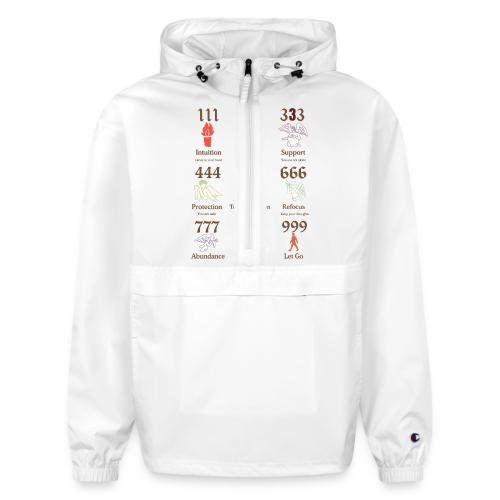 Mystic Angel Numbers Spiritual Symbols on Gildan - Champion Packable Jacket