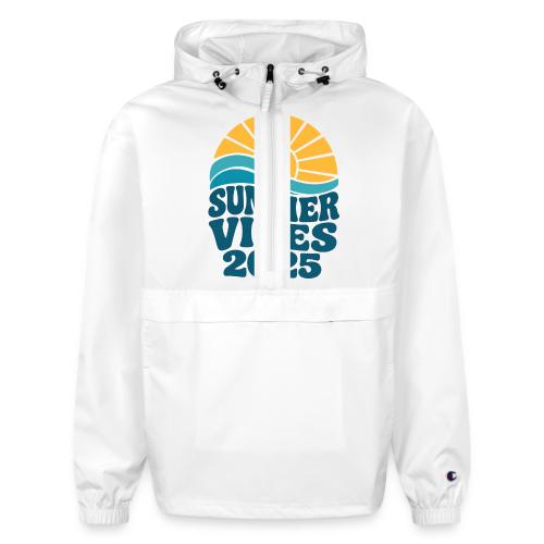 Summer Vibes 2025 Retro Sunset T-Shirt | Fun Beach - Champion Packable Jacket