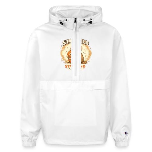 Stay Wild Stay Kind Punch Monkey Hug - Champion Packable Jacket