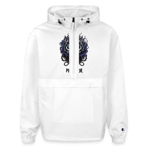 Alpha Predator Wolf Fierce Neon Eyes - Champion Packable Jacket