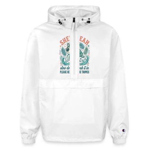 Shell Yeah Sea Turtle Beach Vibes - Champion Packable Jacket