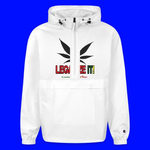 Legalize it tshirt Cannabis On Fire Cannabis Wear - Champion Packable Jacket