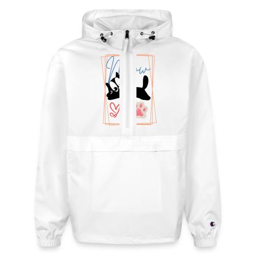 Meow Cat Paw Cute Kitty Lover Design - Champion Packable Jacket