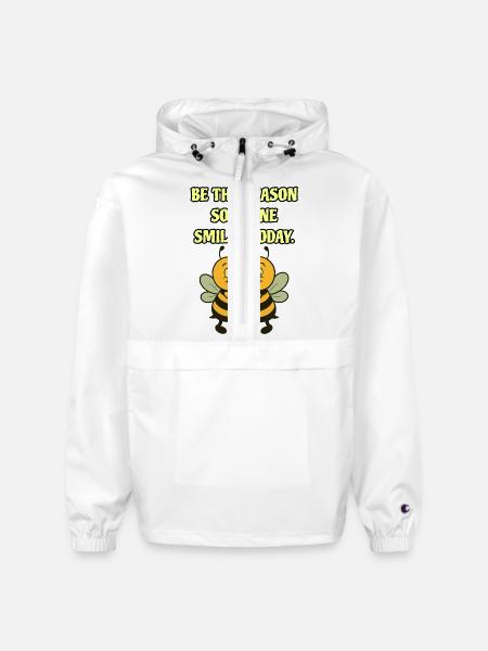 Bee The Reason - Champion Packable Jacket - white