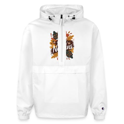 Fall New-Ins Autumn Leaves Acorn Seasonal Outfit - Champion Packable Jacket