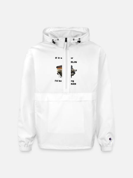 Ode to Rolls Royce Merlin Engine - Champion Packable Jacket - white
