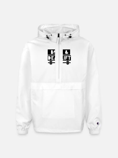 boba and deadlift - Champion Packable Jacket - white