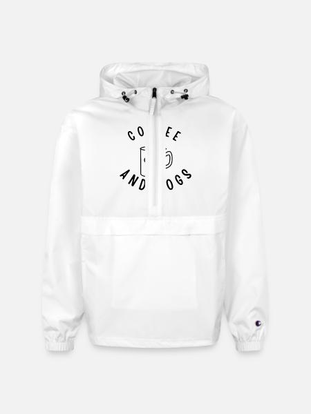 COFFEE AND DOGS - Champion Packable Jacket - white