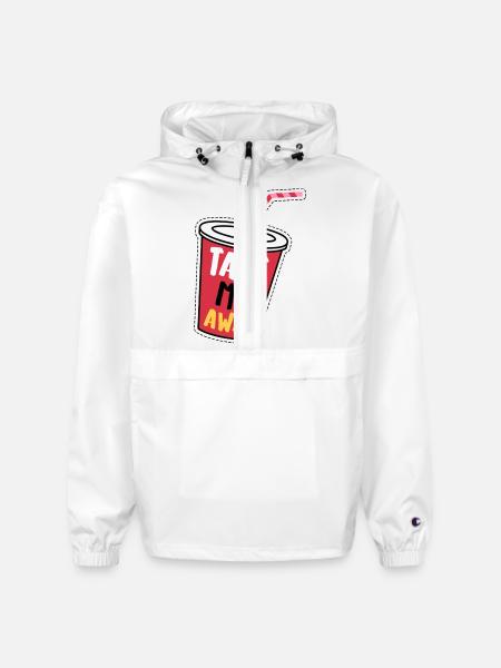 Take Me Away - Champion Packable Jacket - white