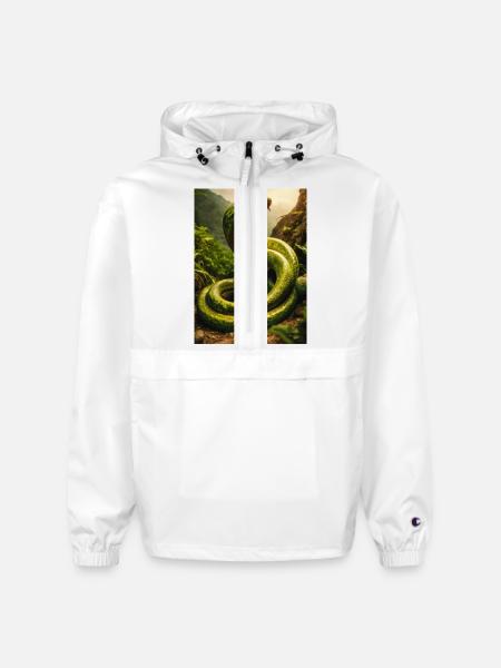 Titanoboa: prehistoric predator. - Champion Packable Jacket - white
