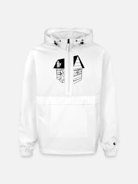 trap house - Champion Packable Jacket - white