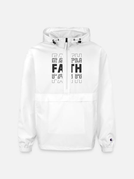 Faith - Champion Packable Jacket - white - Front