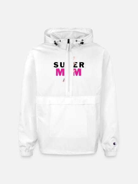 Super Mom - Champion Packable Jacket - white