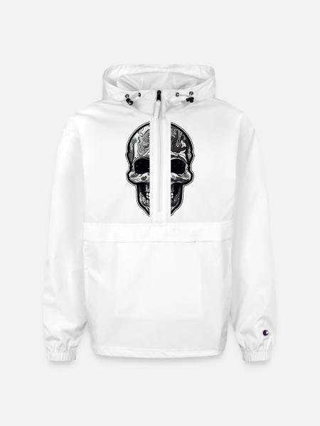 Skull art - Champion Packable Jacket - white