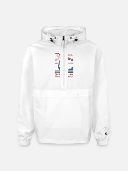 Dufresne and Redding Fishing Charters - Champion Packable Jacket - white