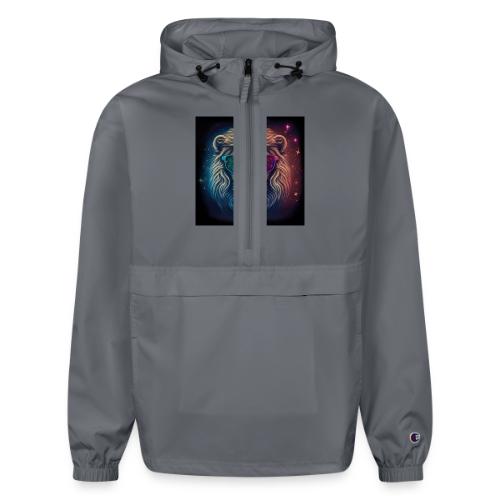 Jesus Lion of Judah wearing love glasses - Champion Packable Jacket