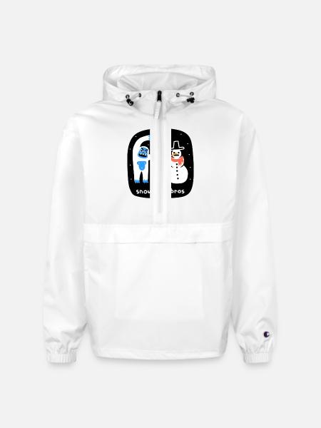 Snowman Bros - Champion Packable Jacket - white