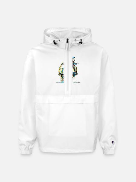 Broken - Champion Packable Jacket - white