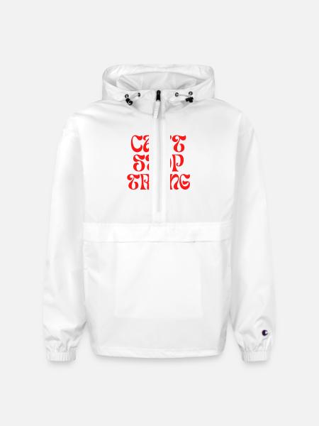 Can't stop trying - Champion Packable Jacket - white