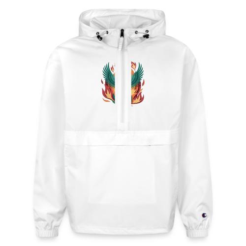 Phoenix Rising Mythical Fire Bird Fantasy Design - Champion Packable Jacket
