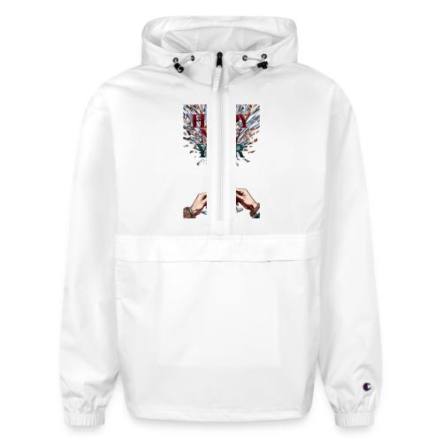 Toasting Hands T-Shirt Confetti Shower Premium - Champion Packable Jacket