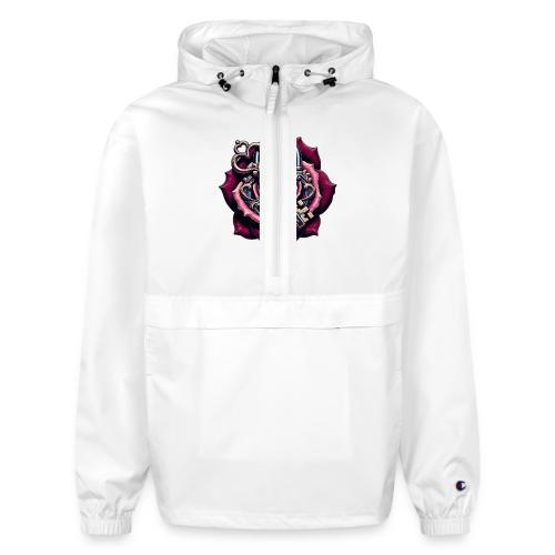 You Hold the Key to My Heart Rose Lock T-Shirt - Champion Packable Jacket