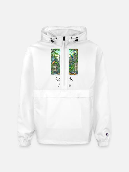 Concrete Jungle - Champion Packable Jacket - white
