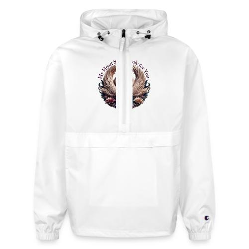 My Heart Swims Only for You Swan Heart T-Shirt - Champion Packable Jacket