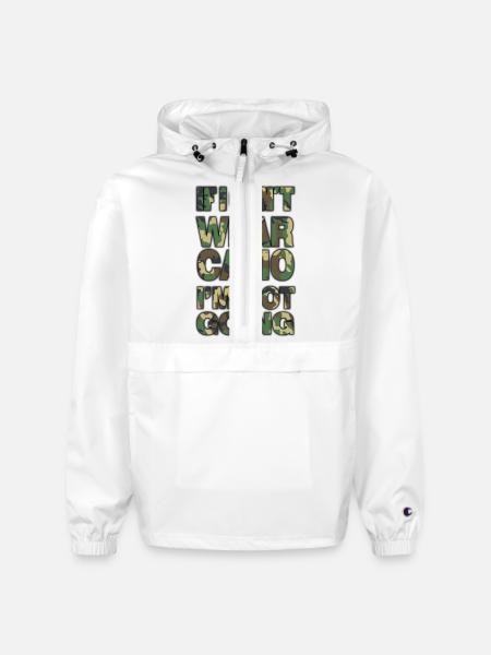 camo - Champion Packable Jacket - white